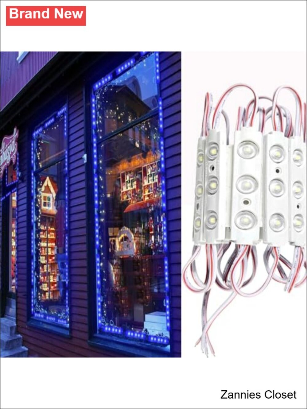 🎄 100pcs LED Module Lights Waterproof Cuttable Self-Adhesive for Inflatable - Picture 1 of 6